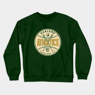 Classic Oakland A's by Buck Tee Originals Crewneck Sweatshirt